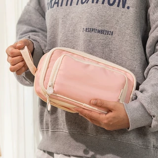 Kawaii Lápis Caso Bolsa Grande Capacidade Saco De Coreano Papelaria INS Caneta Titular De Volta Às Aulas Bonito Material