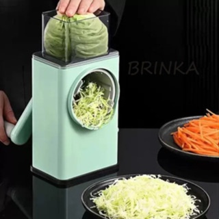 Ralador Cortador Giratório Manual Com Manivela Para Legumes Vegetais Carnes e Frutas