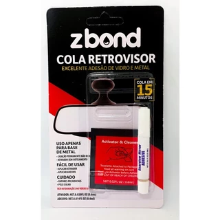 Cola Adesivo Zbond Para Retrovisores Internos Veiculares