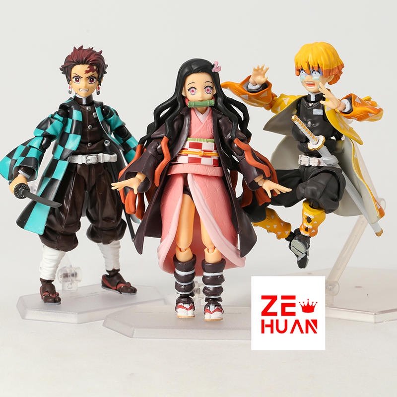 wujomeas Bonecos Caça-Demônios, 4 peças de bonecos Caça-Demônios, Kimetsu  No Yaiba Q Posket Petit, brinquedo coletivo de modelos de personagens de  anime de PVC, presente para decoração de casa