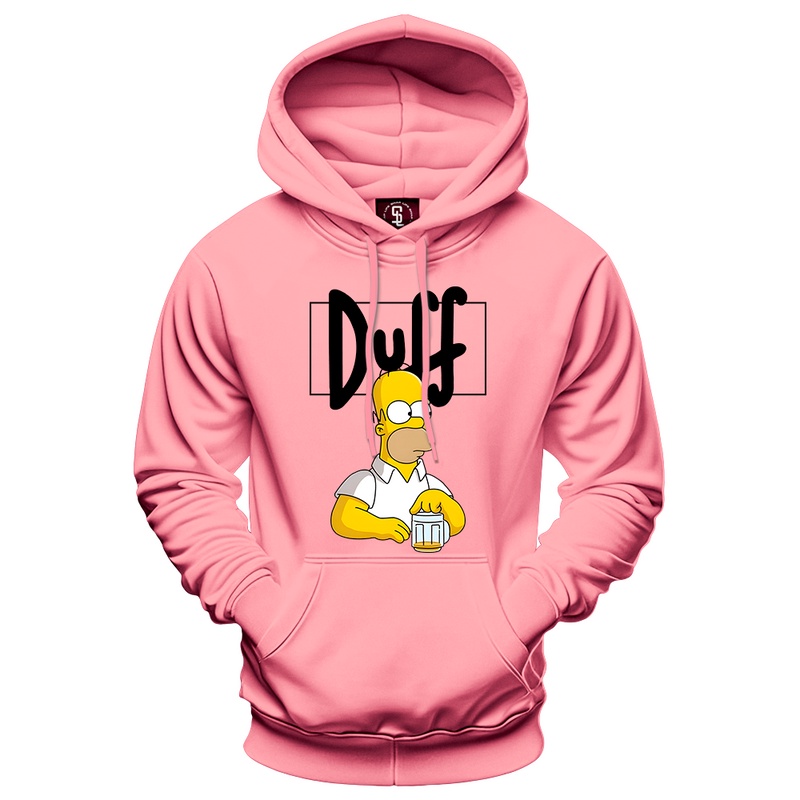 Moletom Estampado Os Simpsons Homer Berr Duff Estilo Canguru Com Capuz