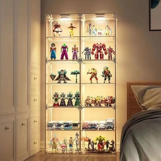 Loja de Departamento Monroe Estoque Genuíno Pronto Lego Estoque Transparente Gabinete de Exposição Figura Modelo Pequeno Gabinete de Imitação de Vidro Expositor de Vidro Expositor de Caixa de Armazenamento