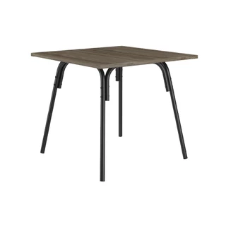 Mesa de Jantar Tampo Madeirado e Tubos Pretos Carraro