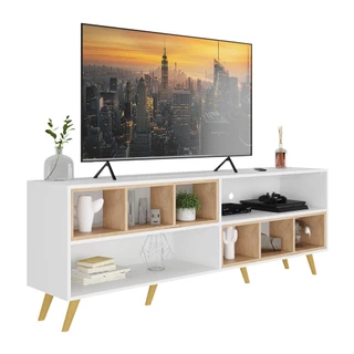 Rack TV 75" Retrô com Nichos Jazz Multimóveis V1022 B