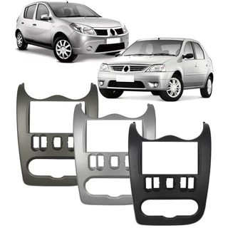 Moldura De Painel 2 Din Renault Sandero e Logan 2008 à 2011