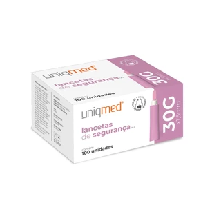 Auto Lanceta de Segurança Automática 30G X 1,5MM - Uniqmed
