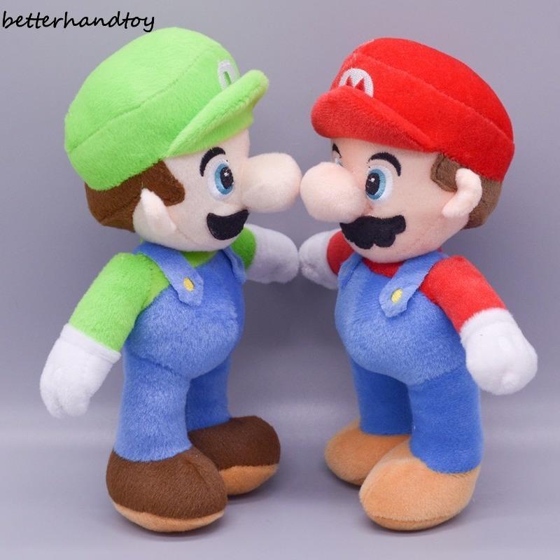 30cm Super Mario Bros Luigi Boneca De Pelúcia Anime Periféricos Figuras De Jogo Decoração Brinquedos Suaves Para Crianças Presentes De Aniversário