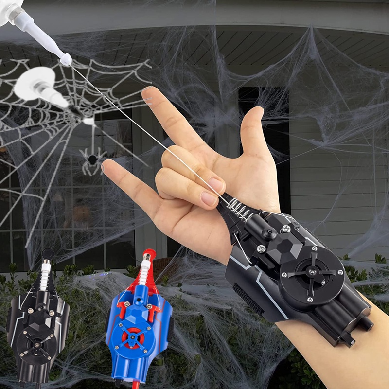 Brilho No Escuro Homem-Aranha Atirador De Teia De Luva Dardos Lançador Brinquedos Cosplay Adereços De Roupa Kids Toy