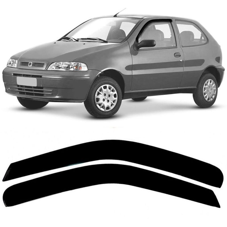 Calha Defletor De Chuva Para Palio 2 Portas 1996 A 2016