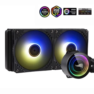 Water Cooler Gamer Gamdias Chione GMRGB GF240 Preto Rgb 240mm LED ARGB com massa térmica