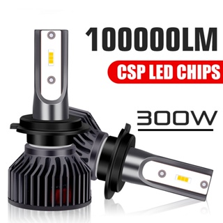 2Pcs 360 Turbo H7 Led Headlight 25000LM Super Bright 9012 HIR2 Headbulb 12V  HB3 HB4 Quartz Auto Lamps H8 H9 H11 9005 9006 Fog Light 120W Replace HID