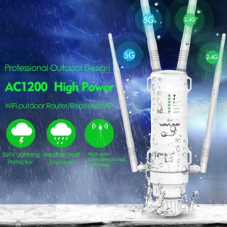Wavlink High Power AC1200/600/Repetidor WiFi Sem Fio AP/Router Dual Dand 2.4G + 5Ghz Extensor De Longo Alcance POE