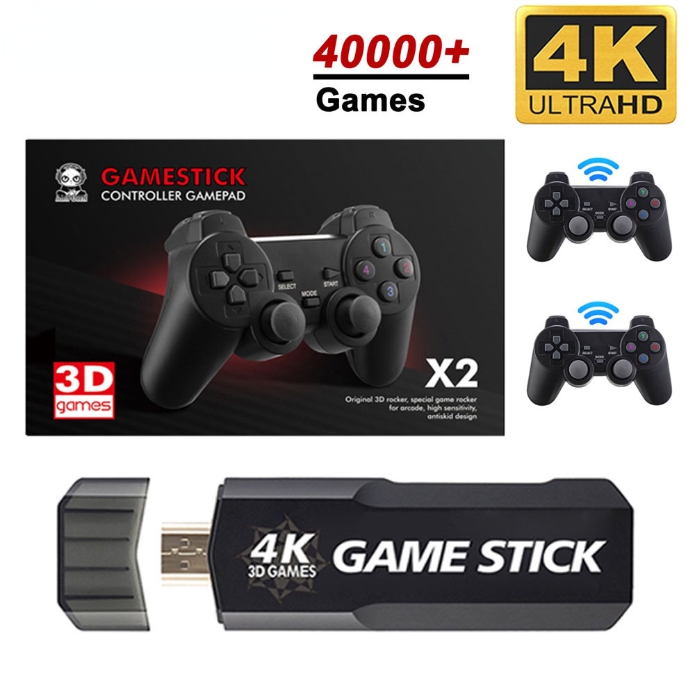 Novo Game Stick 4k + Controle Ps5 Ampown U10 + 10.000 Jogos