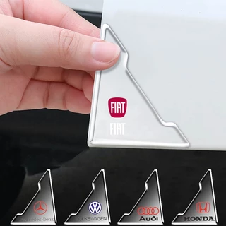 4Pcs Universal Car Door Corner Canto Da Porta Do Carro Tampas Anti-Colisão Protetor De Silicone Transparente Adesivos Riscos Acessórios Tampa De Proteção