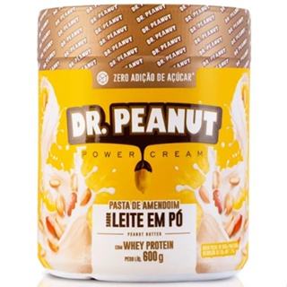 Dr Peanut Pasta De Amendoim Com Whey Protein Paçoca Crunchy 600g