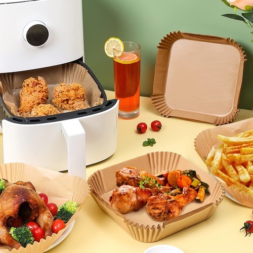 Forma De Papel Para Air Fryer Forro Descartável 50 Unidades