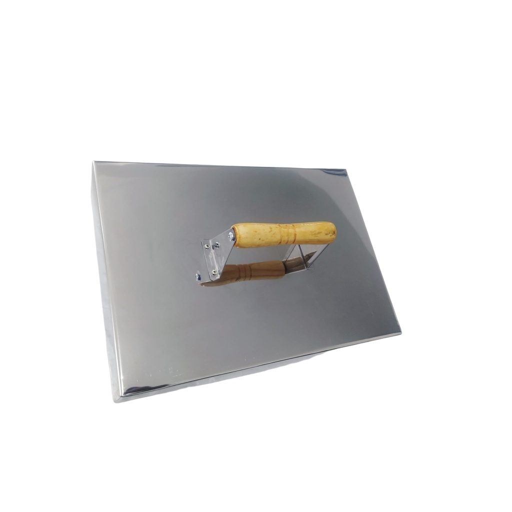 Abafador Tampa Inox 40x40cm Prensa Defuma Lanche E Churrasco