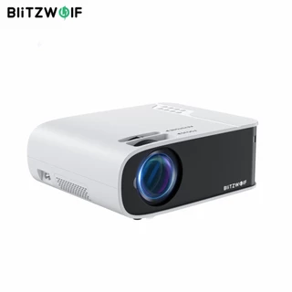 BlitzWolf ® Projetor BW-V6 1080P Físico Widevine DRM L1 Certificado Linux OS 450ANSI Lumens Dual WIFI Bluetooth 5.0