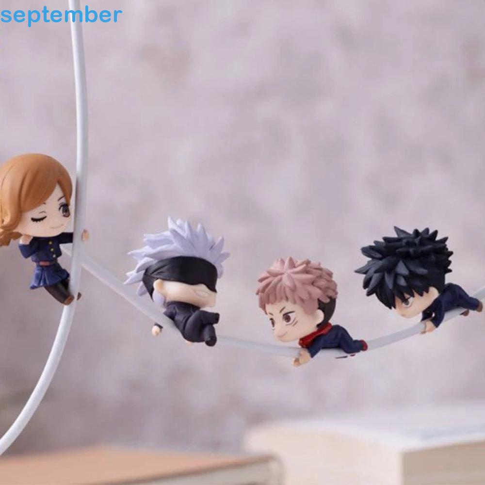 SEPTEMBER for Gift 6pcs/lot Fushiguro Megumi Kugisaki Nobara Anime Gojo Satoru Action Figure Jujutsu Kaisen