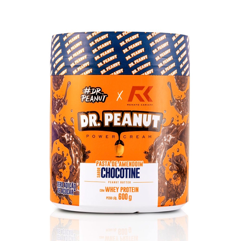 Pasta de Amendoim Sabor Chocotine com Whey Protein 600g Dr Peanut