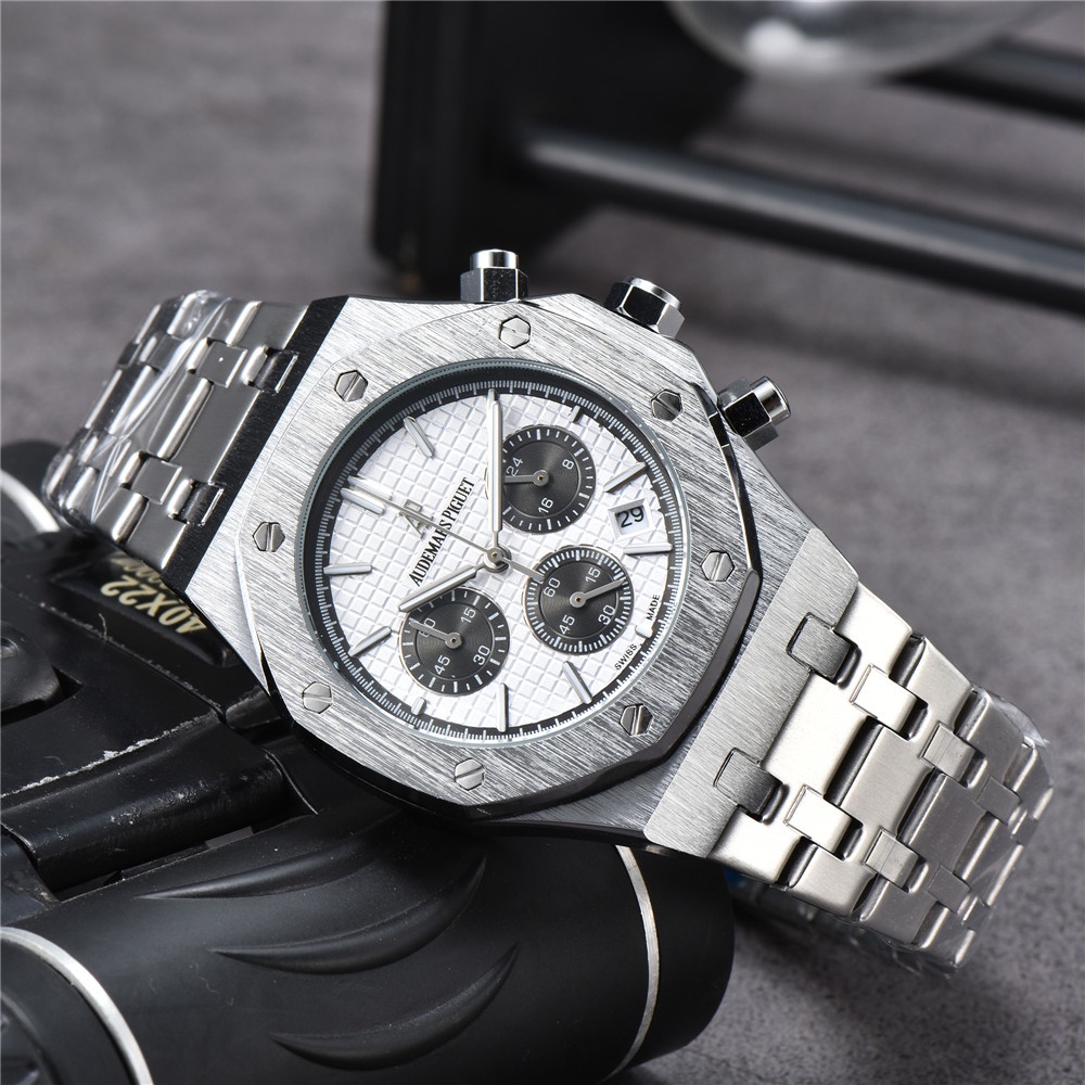 Relógios De Luxo Masculino Aço Inoxidável Calendário De Quartzo Esportivo Moda Masculina