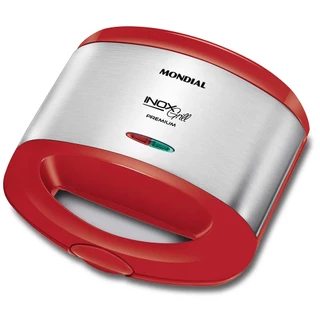 Sanduicheira Mondial, Inox Red Premium, 110V, 800W S-19