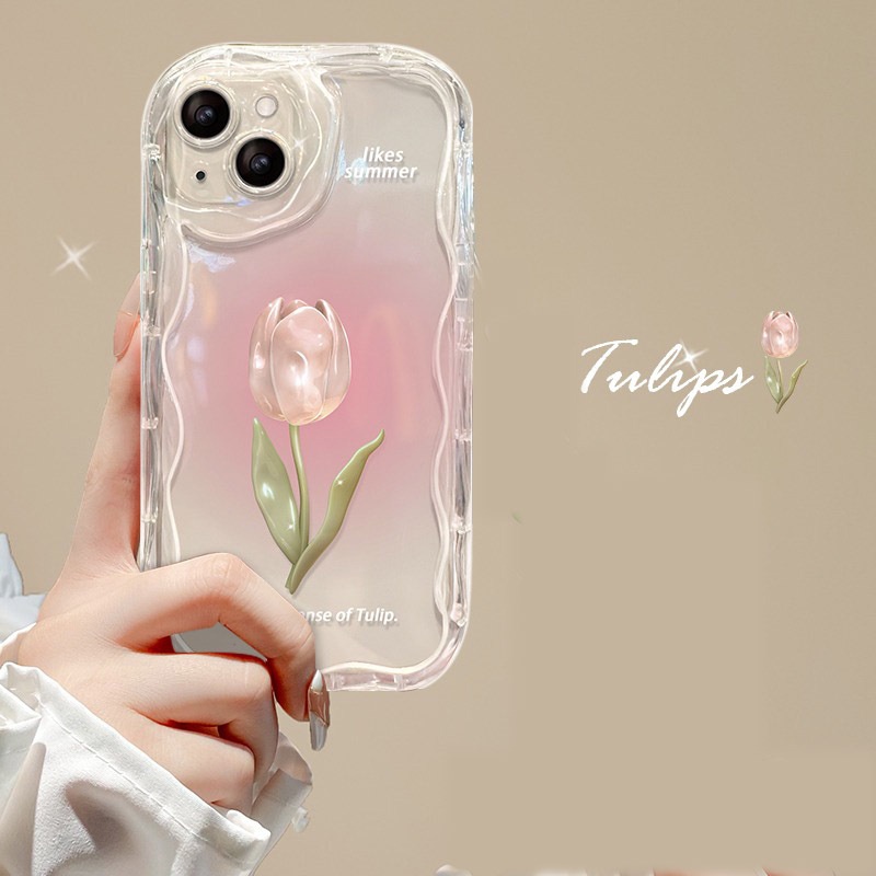 Coreano 3D Bear Rabbit Flower Phone Chain Lanyard Caixa De Cordão