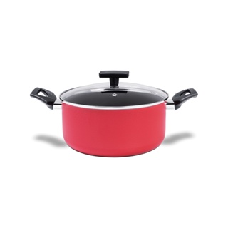 Caçarola Com Tampa Brinox Ceramic Life Preserve Ø 22 cm 3,7 Litros Vermelho