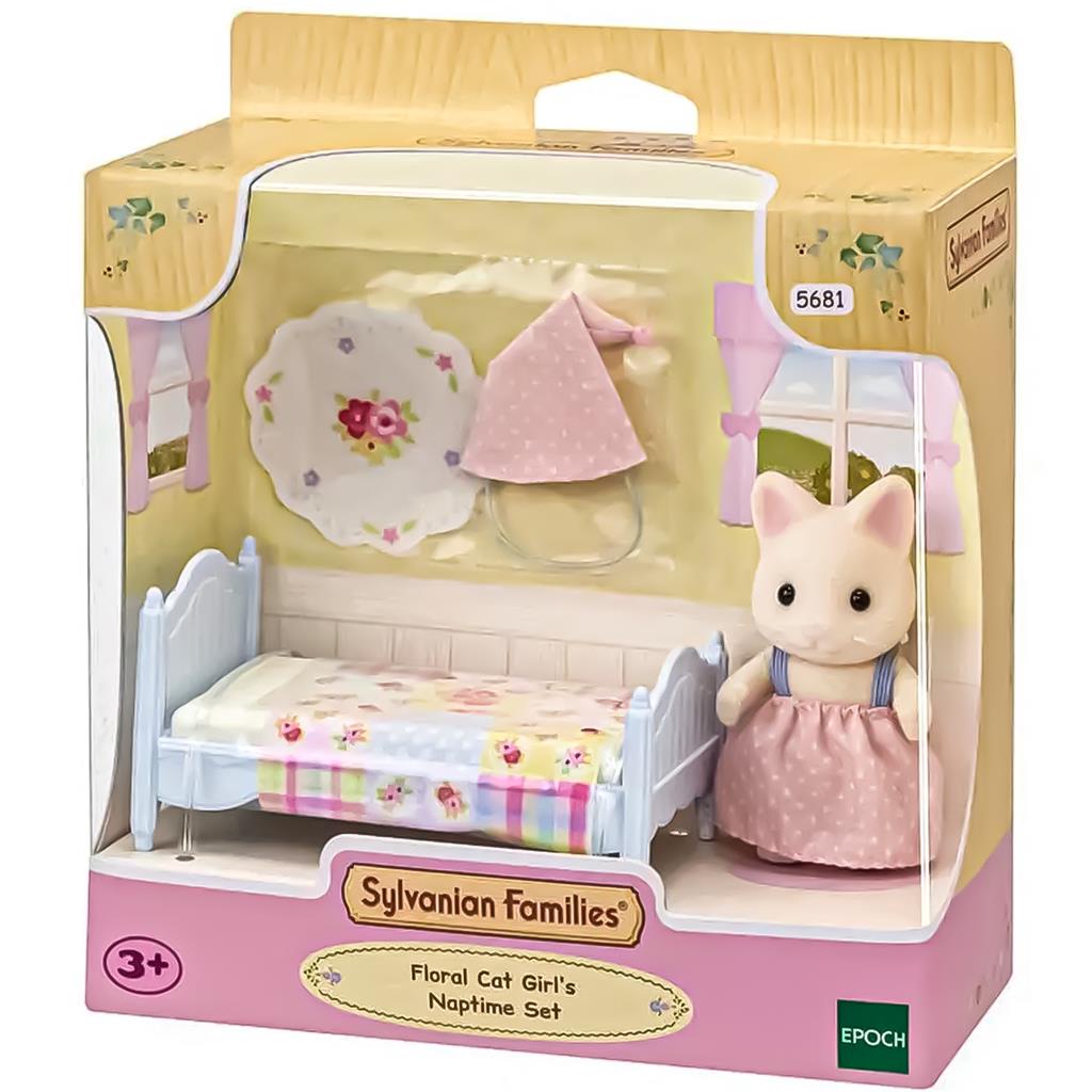 Sylvanian Families – Set De Cama Doble Para Muñecas, Mueble Coleccionable De La Aldea Sylvanian, Compatible Con Toda La Serie, Figura De 6-10 Cm, Juego Imaginativo Para Niños Y Niñas