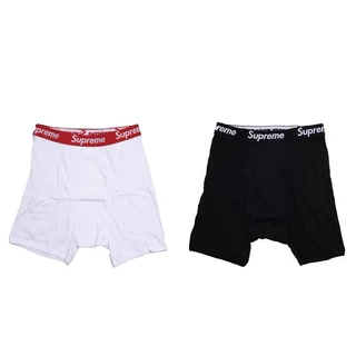 Sup Men's E Roupas Íntimas Da Marca De Moda Feminina Masculina Pure Cotton Basic Mesh Red Flat Corner Pants Large Bottom