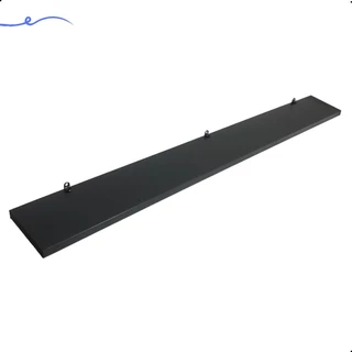 1 Prateleira 90x10 Com Suporte Mdf Preto Organização Para Cozinha Banheiro Quarto Dormitorio Sala Lavabo Area Gourmet Escritorio Casa Lavanderia Parede Decorativa Tabua 90cm Madeira Invisível Flutuante 90 Cm x 10 Cm Preta