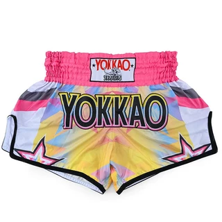 Yokkao-muay Thai Shorts Homens Mulheres Sanda Fighting Suit Training UFC Running Sports Fitness Fighting MMA Boxe Calças de três pontos respiráveis de secagem rápida