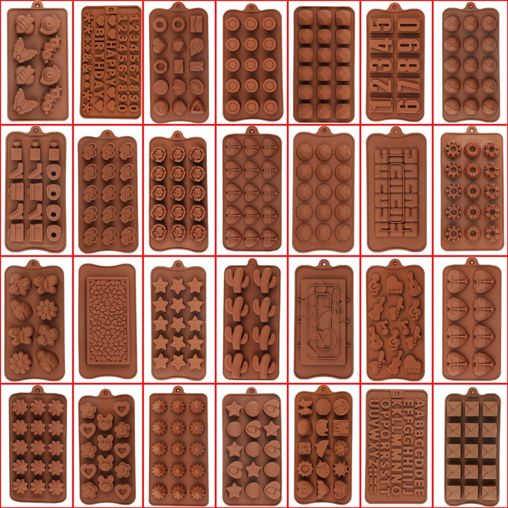 Molde De Silicone Para Bolo De Chocolate Ferramentas Decoração De Forma 3D Pão De Pastelaria Açúcar De Gelatina