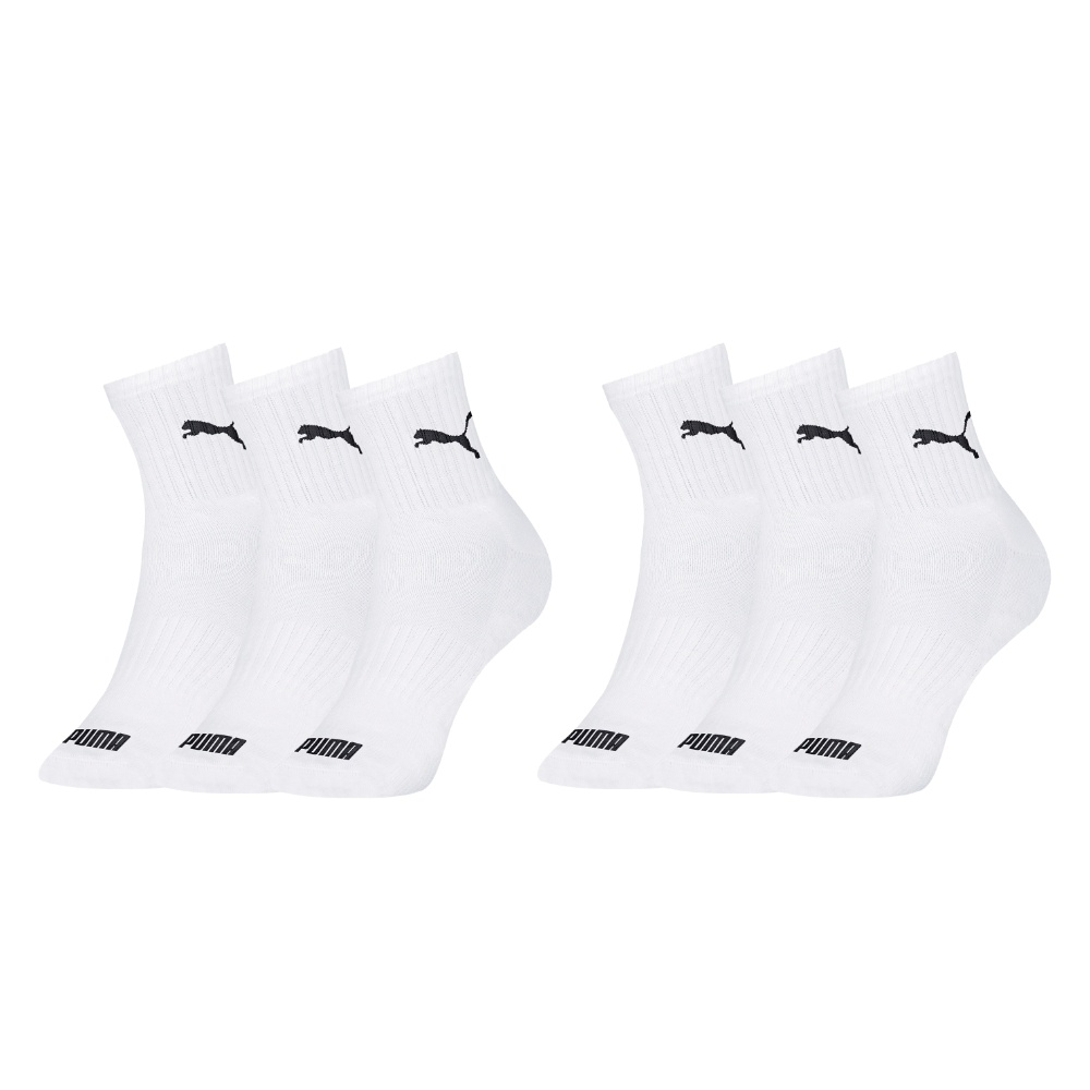 Kit Com 6 Pares De Meias Puma De Algodao Masculina Cano Medio Com a Sola Atoalhada Original