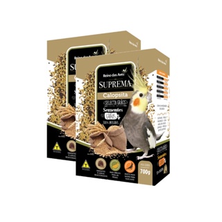 Kit 2un Suprema Calopsita Selecta Graos 700g - Reino Das Aves