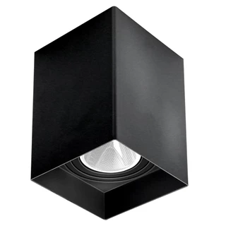 Spot de Sobrepor Quadrado Preto MR16 GU10 Direcionável 12x8