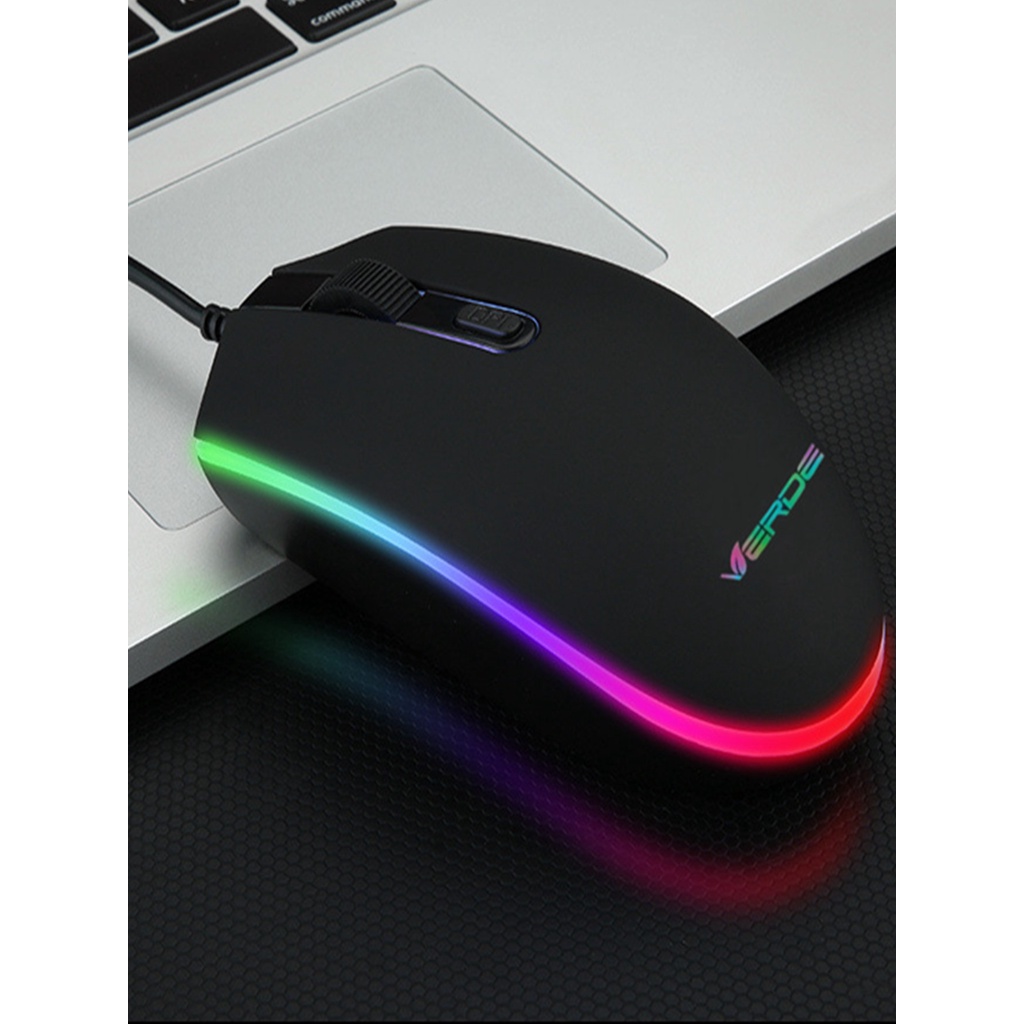 CORHAD 1 Unidade Mouse Com Fio Usb Para Jogos Com Efeitos De Luz Legais  Mouse De Computador Com Fio Rato De Arame Mouse Com Fio Para Computador  Mouse