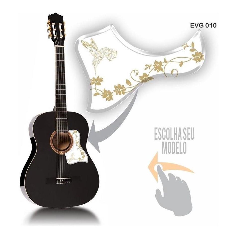 Adesivo Escudo De Violao Resinado Relevo Alto Brilho Evg010 | Shopee Brasil