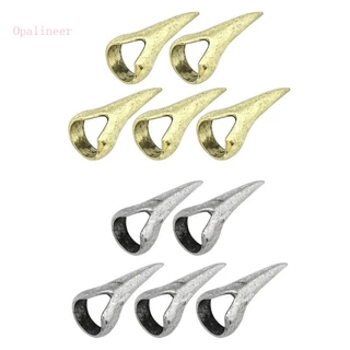 Opalineer 5pcs Retro Finger Penteador Unha Ponta Do Anel Halloween Cosplay Cabelos Encaracolados
