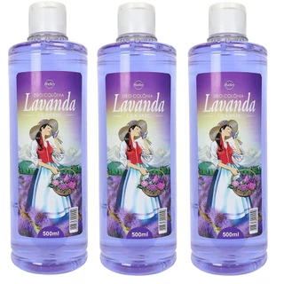 Kit Deo Colônia Lavanda Halley 3x500ml