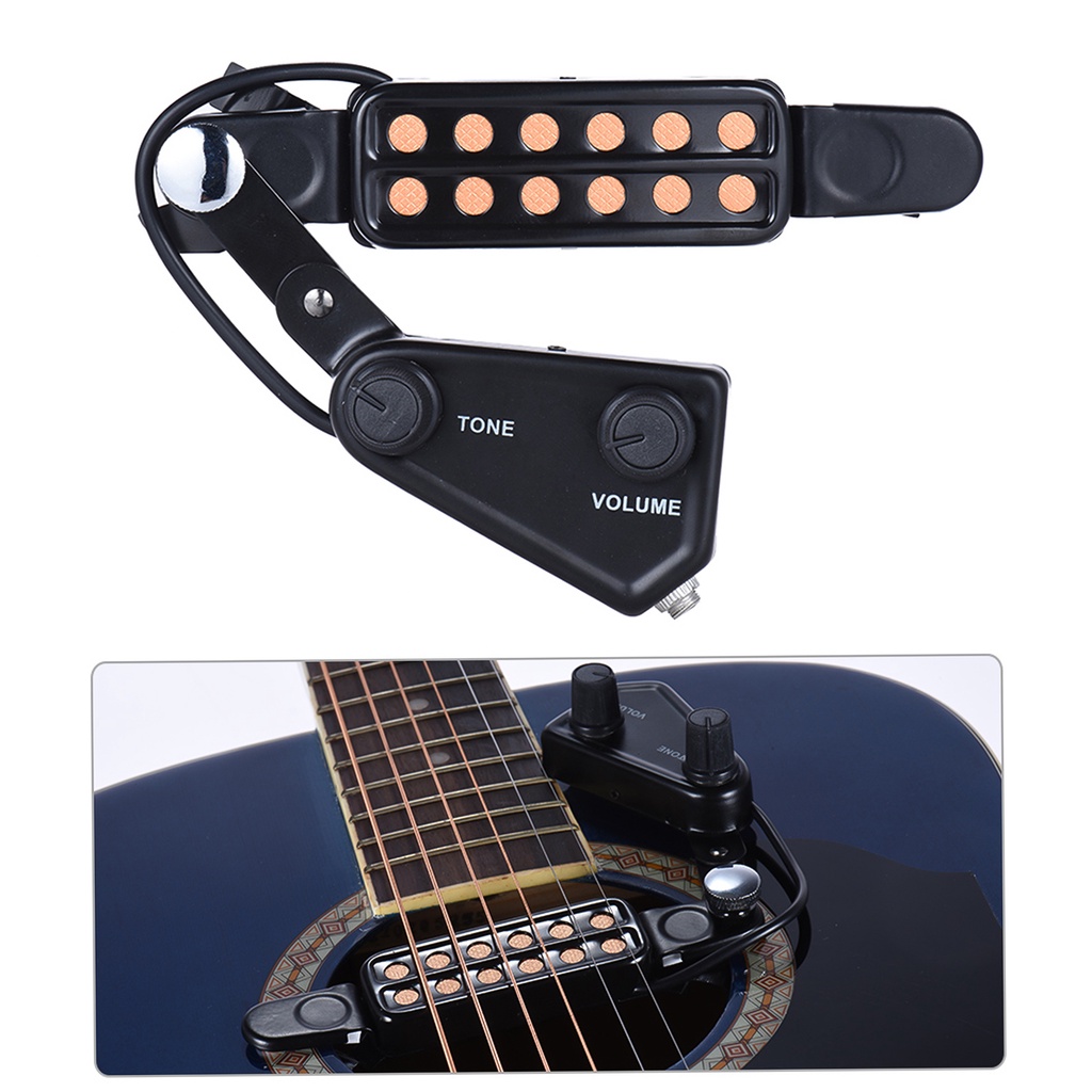 captador soundhole, transdutor elétrico de violão fácil de instalar mais  abs eletrônicos e componentes música mais forte para músico para desempenho  : : Brinquedos e Jogos
