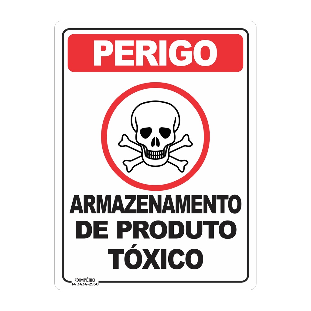 Acesso Placas e Sinalizações – Perigo tóxico – Ultrapack