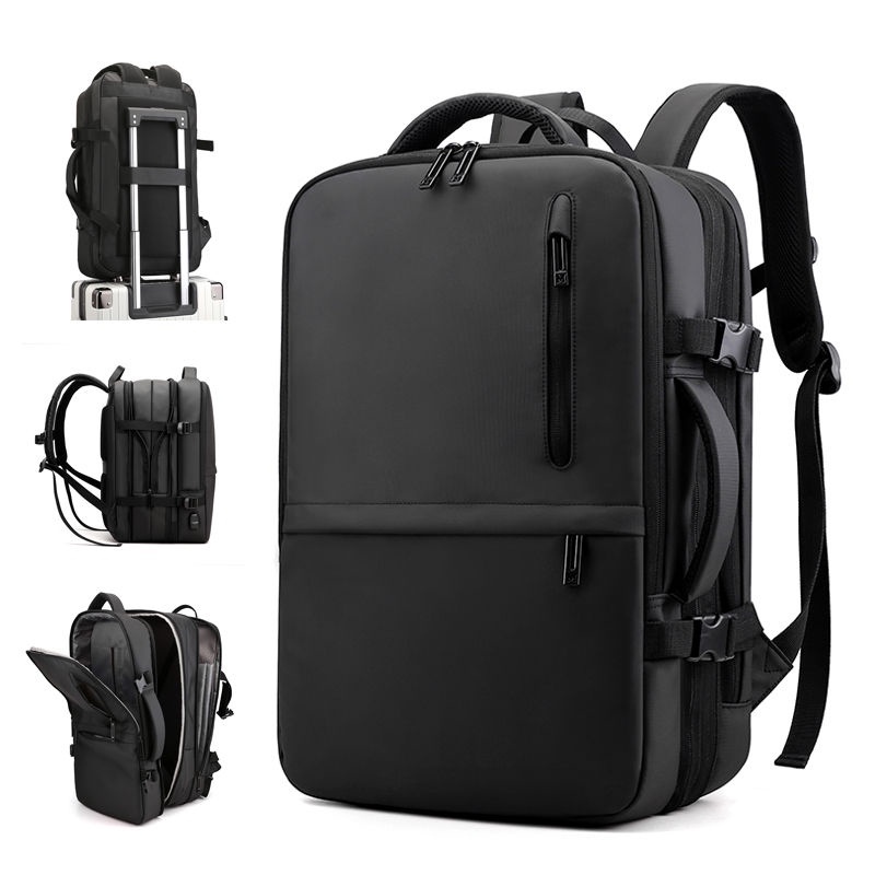 PU Backpack Men's Business Office Mochila De Viagem Multifuncional De Grande Capacidade Expansível De 51,9cm Para Computador