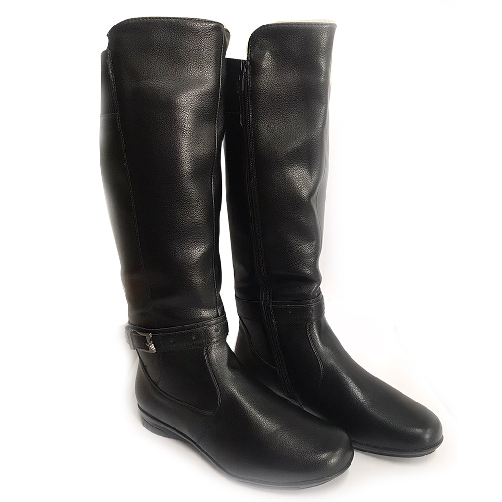 Bota Feminina Mooncity Cano Alto sem Salto | Shopee Brasil