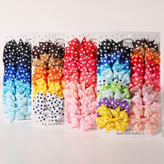 20Pcs Conjunto De Clipes De Cabelo Sweet Bowknot Para Meninas Boutique De Cabeleireiro Presente Princesa