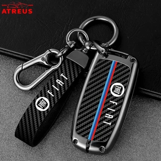 Para Fiat Carro Capa De Chave Fibra De Carbono Liga De Zinco Key Case Concha Protetora Chaveiro Para Fiat Uno Toro 500 Bravo Punto Palio Argo Stilo Strada Mobi