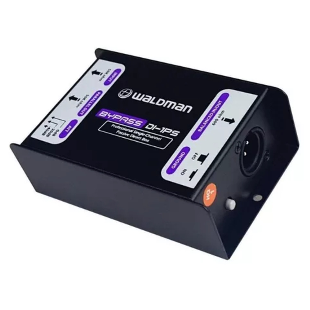 DIRECT BOX WALDMAN DI-1PS PASSIVO P/ GUITARRA VIOLÃO BAIXO