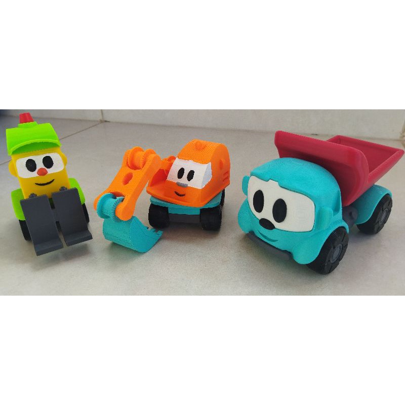 A escavadeira personagem o Caminhão brinquedo decoração impressão 3D