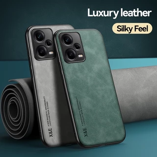 Capa Magnética De Couro De Luxo Para Telefone Xiaomi Redmi Nota 12S 11s 10s 9s 9 10 11 12 Pro Plus Traseira Macia TPU