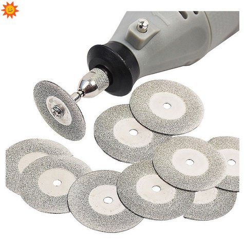 10 Disco Corte Diamantado 20mm Mini Micro Retifica Dremel Pogala LKZBR ...
